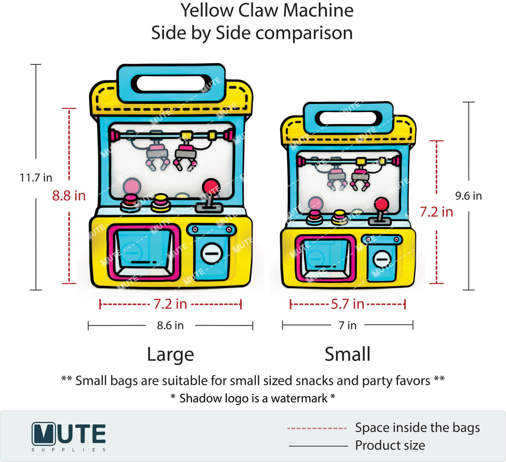 20 Pack Gift Bags for Kids Birthday Party Supplies - Bulk Goodie Bag for Candy, Snacks, or Favors with Resealable Ziplock Seal (Yellow/Small)