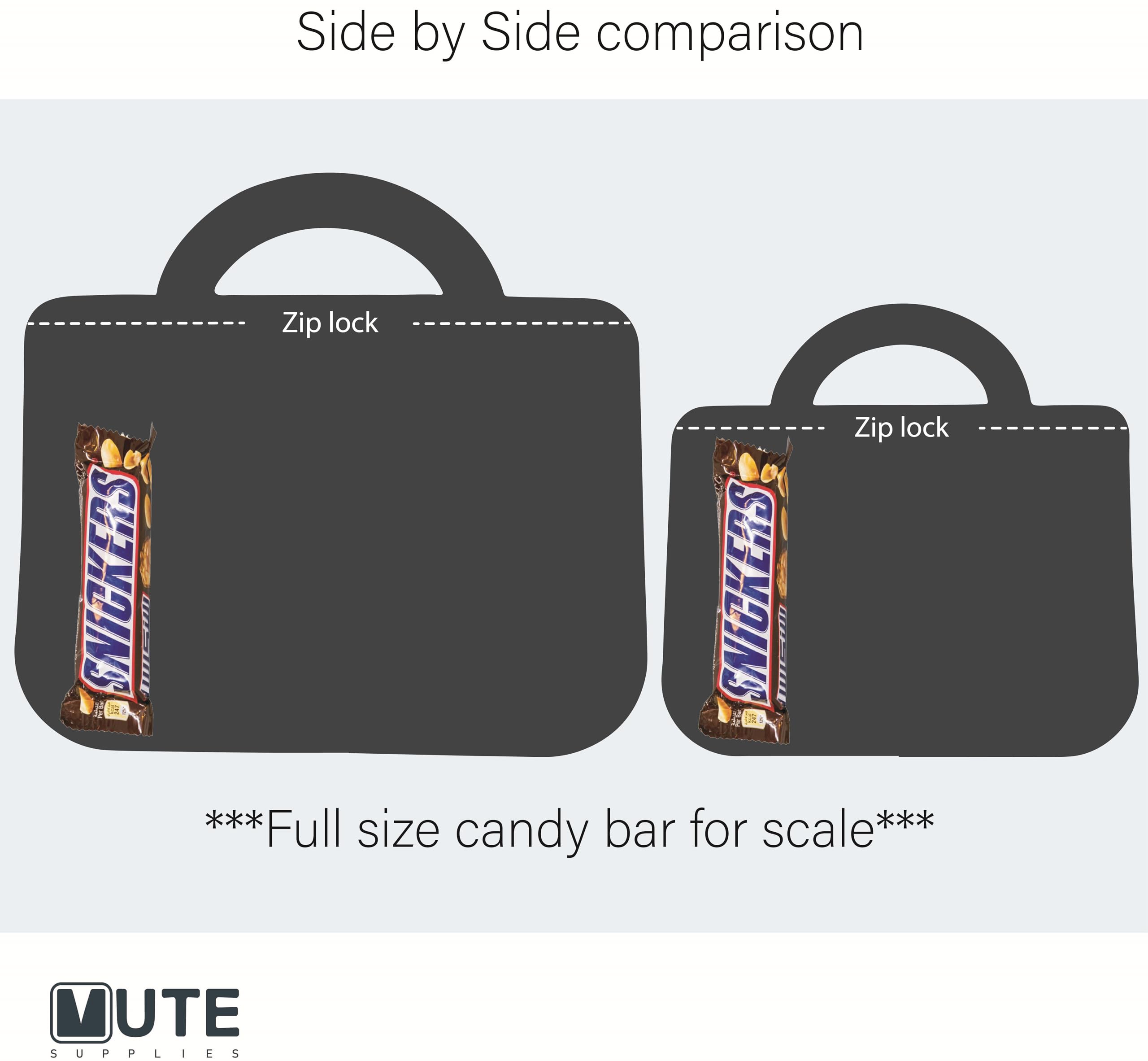 20 Pack Gift Bags for Kids Birthday Party Supplies - Bulk Goodie Bag for Candy, Snacks, or Favors with Resealable Ziplock Seal (Pink/Large)