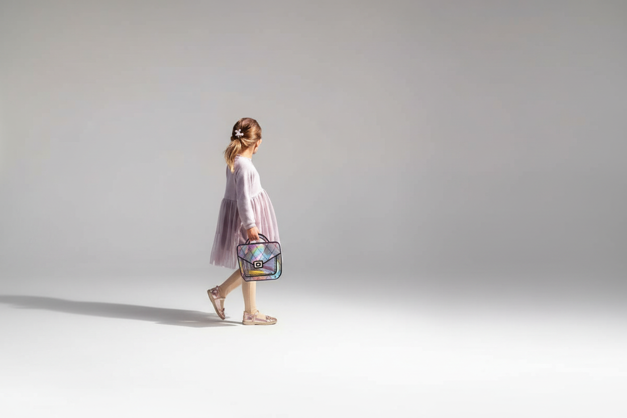 20 Pack Gift Bags for Kids Birthday Party Supplies - Bulk Goodie Bag for Candy, Snacks, or Favors with Resealable Ziplock Seal (Holographic/Large)