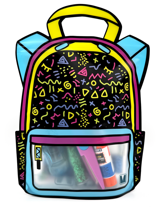 20 Pack Goodie Bags for Kids Birthday Party Supplies - Bulk Gift Bag for Favors, Food, and Candy with Resealable Ziplock Seal (Lets Party/Small)