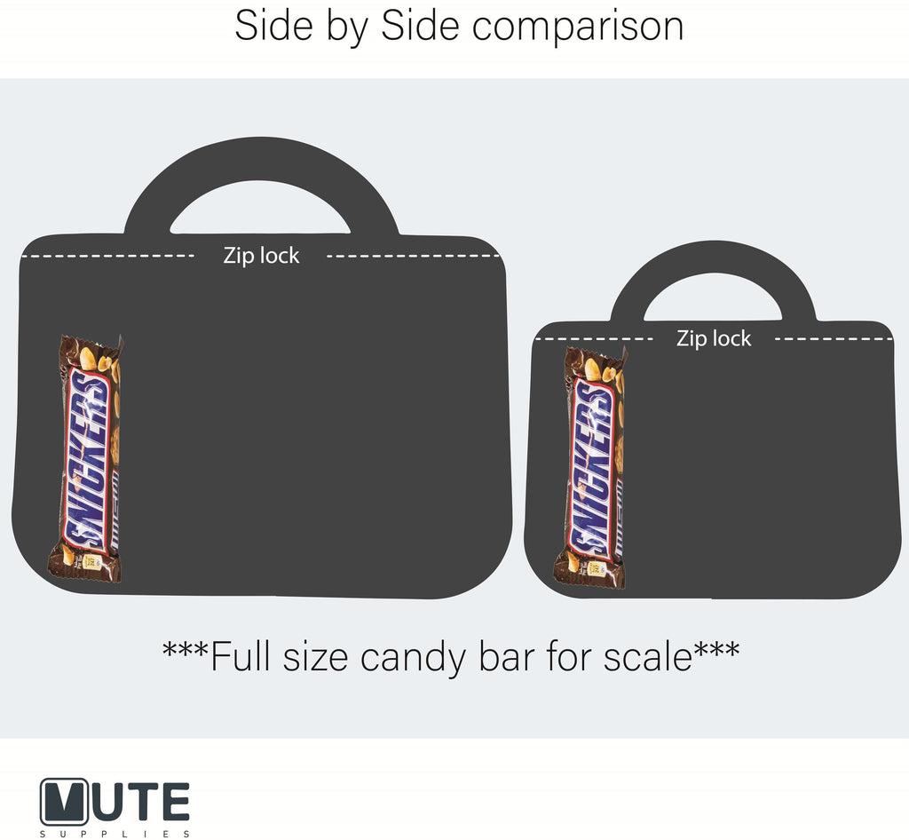 20 Pack Gift Bags for Kids Birthday Party Supplies - Bulk Goodie Bag for Candy, Snacks, or Favors with Resealable Ziplock Seal (Holographic/Large)